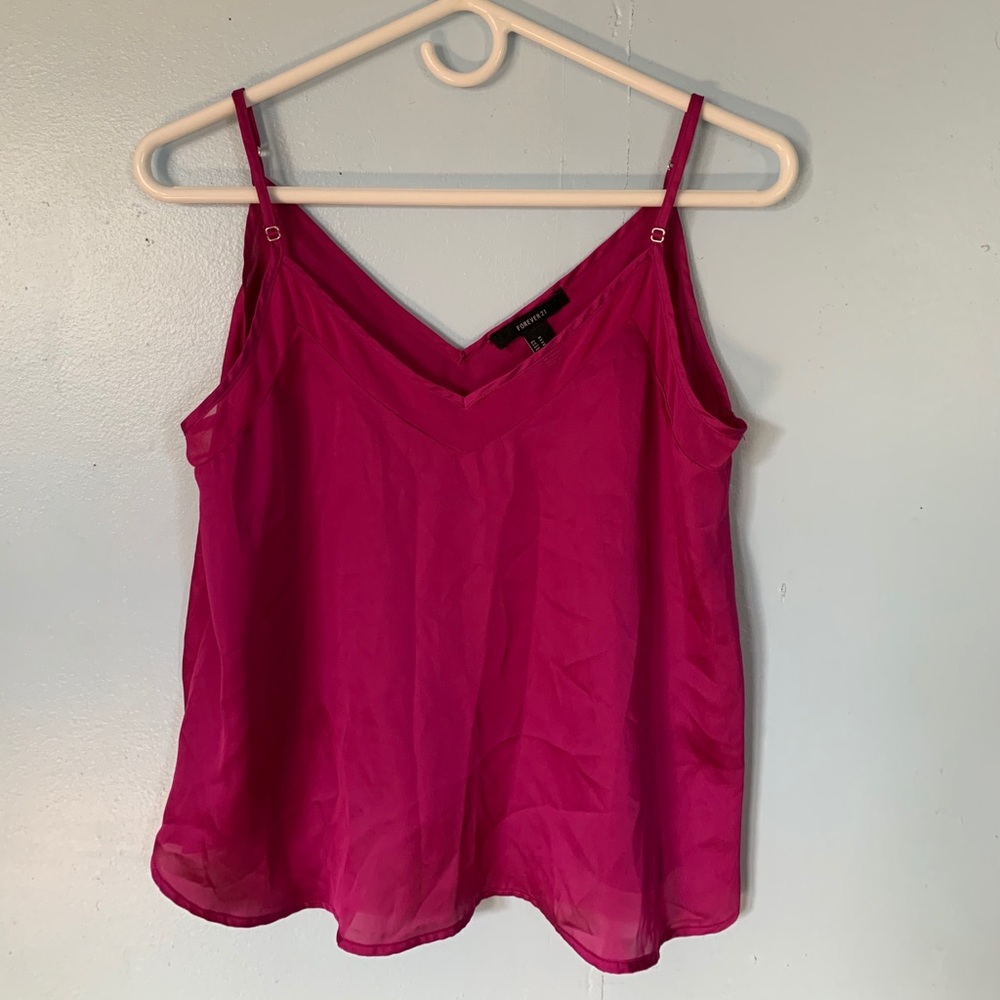 Purple Silk Tank Top
